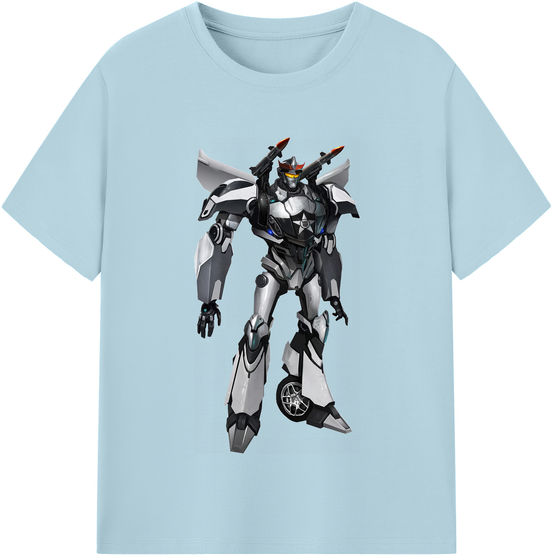 （画像用） Transformers トランスフォーマー 綿100％半袖Tシャツ（フロントプリント）